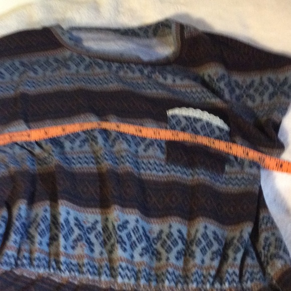 Multicolor micro fleece midi dress - Picture 2 of 9